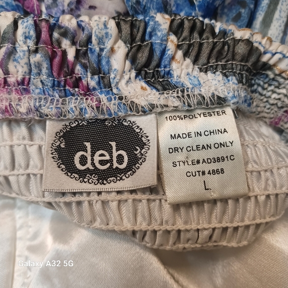 Deb Strapless Multicolor Dress Women Size L - Picture 2 of 16